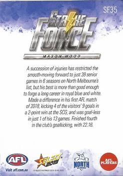 2019 Select Footy Stars - Strike Force #SF35 Mason Wood Back